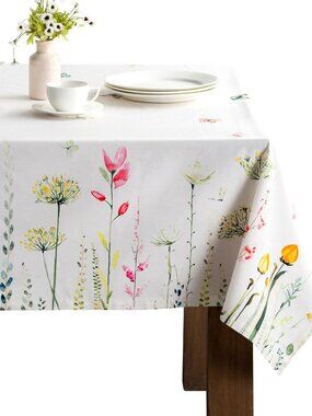 New Maison d' Hermine Table Cloth Rectangle Table Reusable 100% Cotton 60"x90"